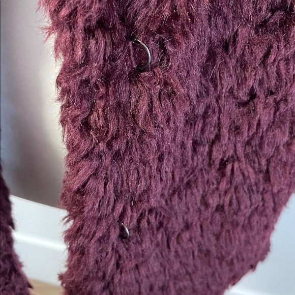 NWT Max Studio Burgundy Coat Size small - Picture 3 of 13